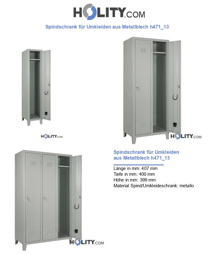 Spindschrank für Umkleiden aus Metallblech h471_13