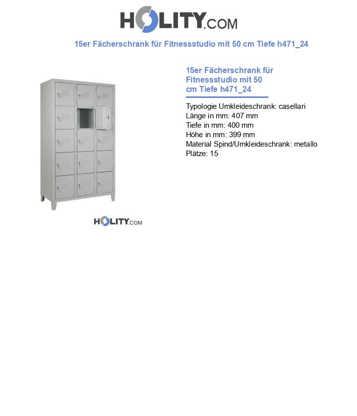 15er Fächerschrank für Fitnessstudio mit 50 cm Tiefe h471_24