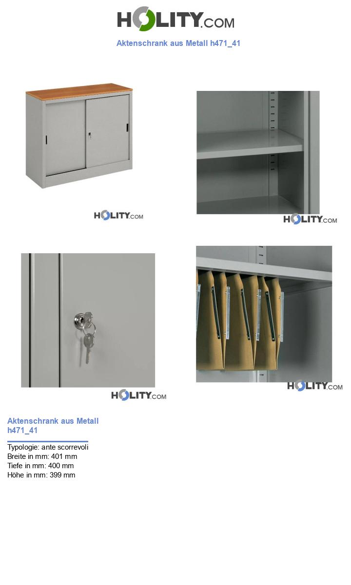 Aktenschrank aus Metall h471_41