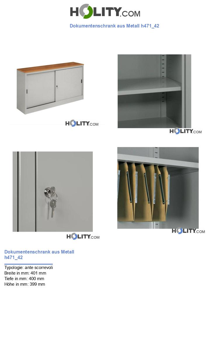 Dokumentenschrank aus Metall h471_42