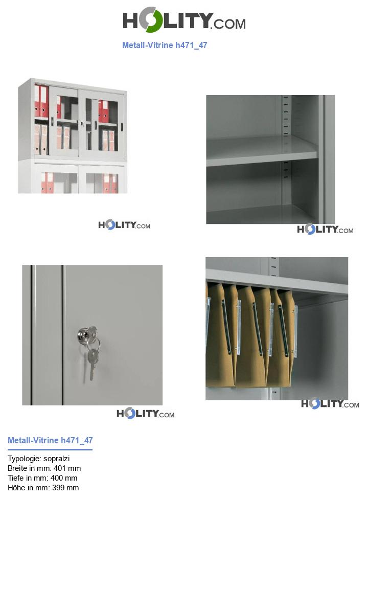 Metall-Vitrine h471_47