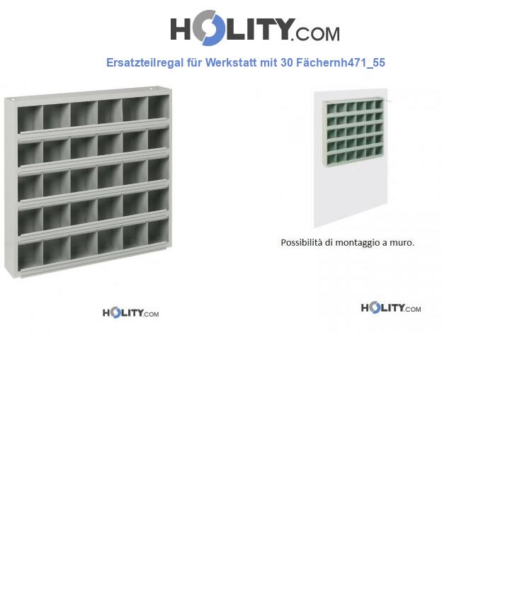 Ersatzteilregal für Werkstatt mit 30 Fächernh471_55