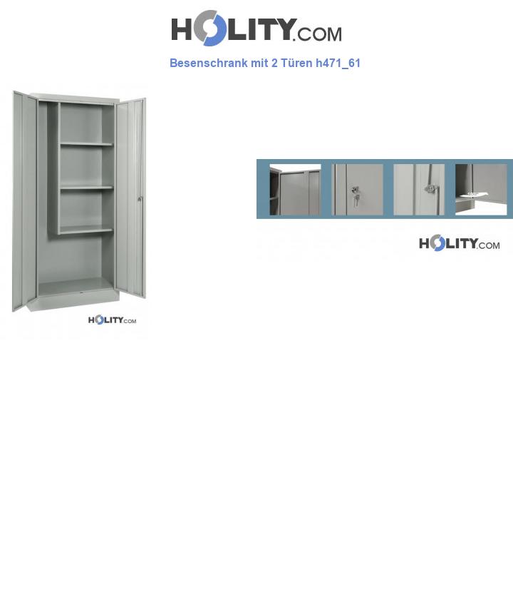 Besenschrank mit 2 Türen h471_61