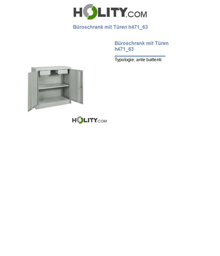 Büroschrank mit Türen h471_63