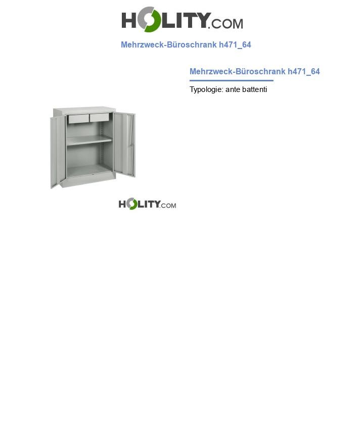 Mehrzweck-Büroschrank h471_64
