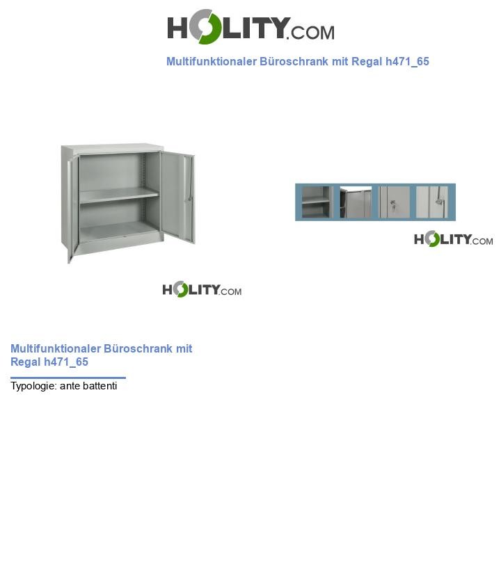 Multifunktionaler Büroschrank mit Regal h471_65