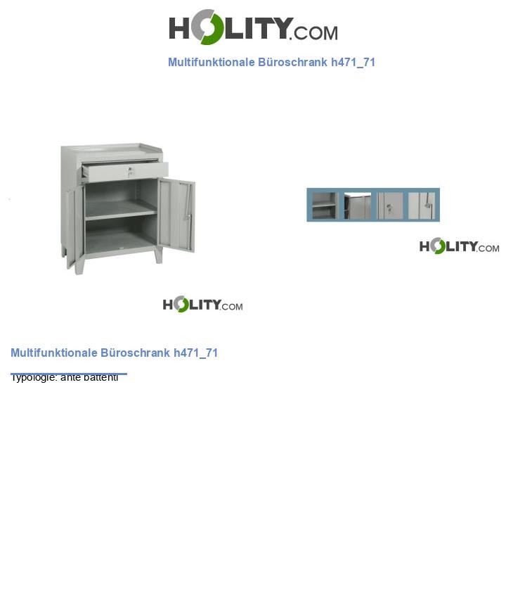 Multifunktionale Büroschrank h471_71