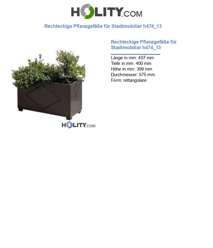 Rechteckige Pflanzgefäße für Stadtmobiliar h474_13