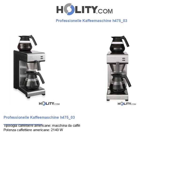 Professionelle Kaffeemaschine h475_03