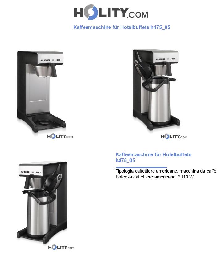 Kaffeemaschine für Hotelbuffets h475_05