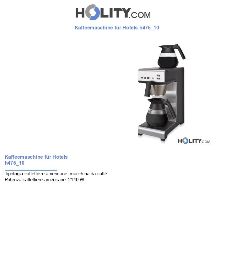 Kaffeemaschine für Hotels h475_10