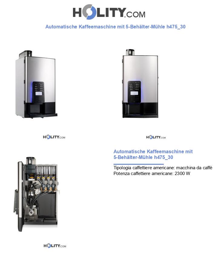 Automatische Kaffeemaschine mit 5-Behälter-Mühle h475_30