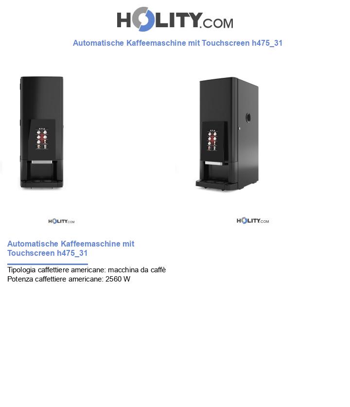 Automatische Kaffeemaschine mit Touchscreen h475_31