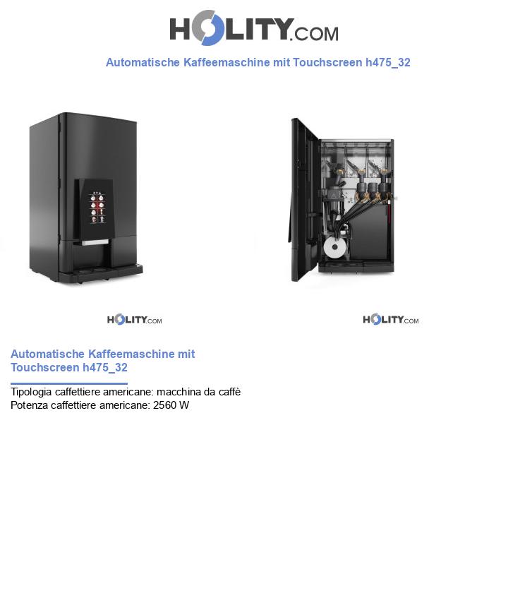 Automatische Kaffeemaschine mit Touchscreen h475_32