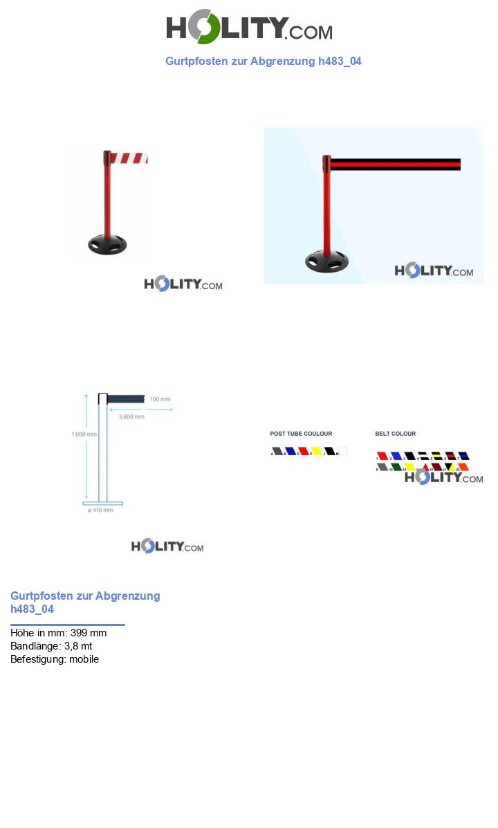 Gurtpfosten zur Abgrenzung h483_04