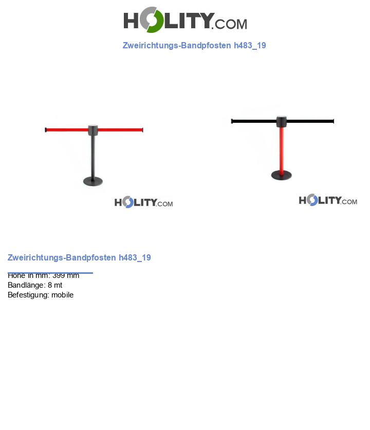 Zweirichtungs-Bandpfosten h483_19