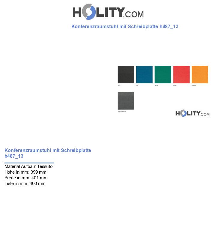 Konferenzraumstuhl mit Schreibplatte h487_13