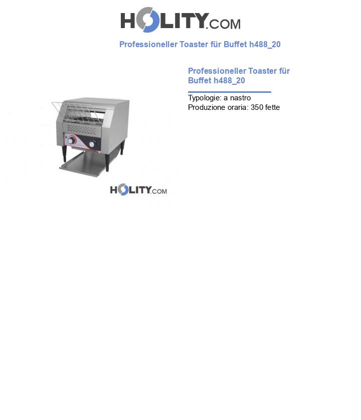 Professioneller Toaster für Buffet h488_20