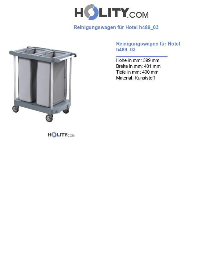 Reinigungswagen für Hotel h489_03