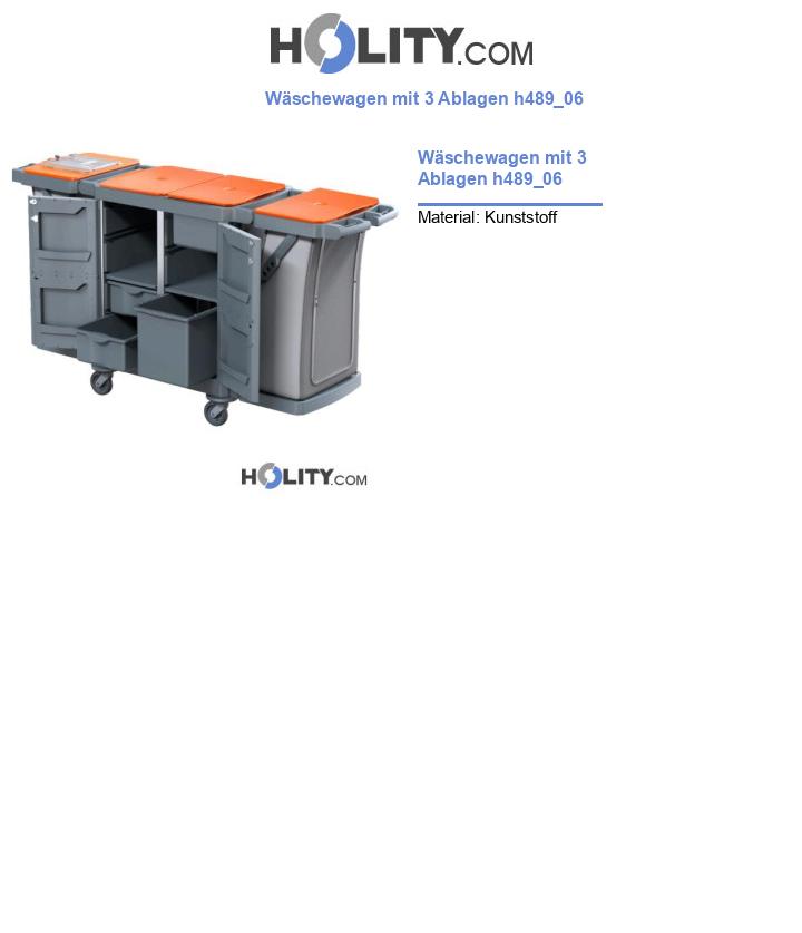 Wäschewagen mit 3 Ablagen h489_06
