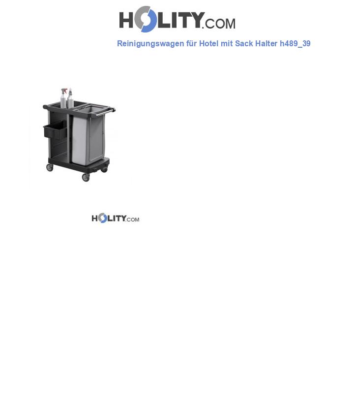 Reinigungswagen für Hotel mit Sack Halter h489_39