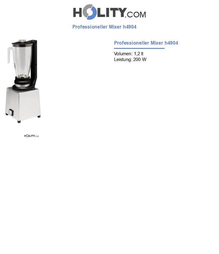 Professioneller Mixer h4904