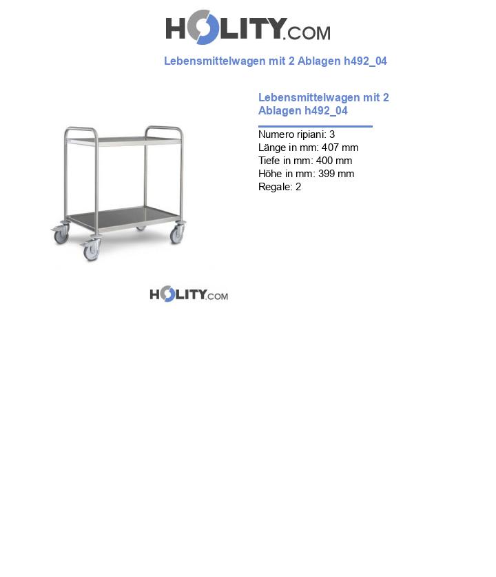 Lebensmittelwagen mit 2 Ablagen h492_04