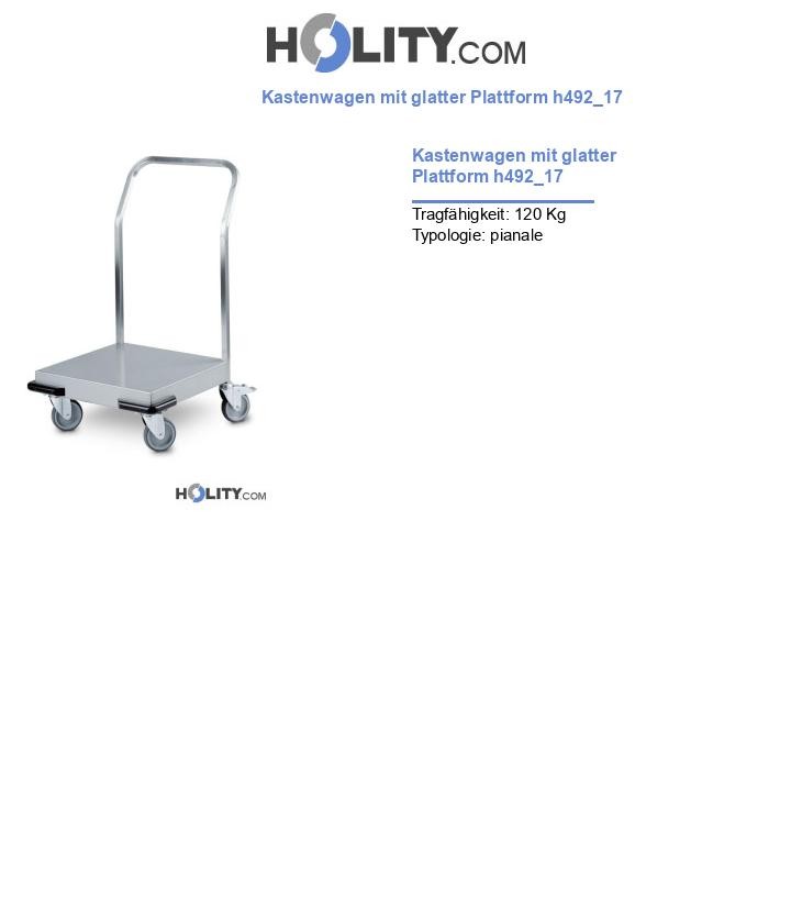 Kastenwagen mit glatter Plattform h492_17