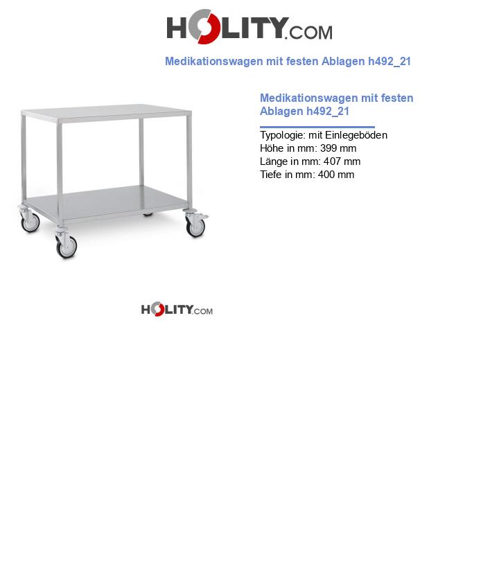 Medikationswagen mit festen Ablagen h492_21