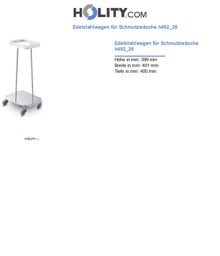 Edelstahlwagen für Schmutzwäsche h492_26