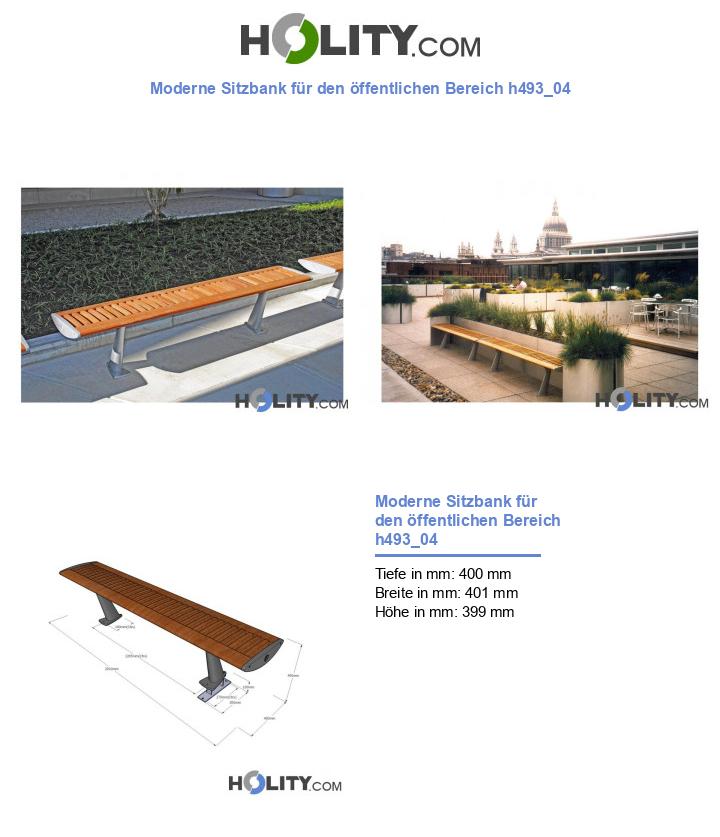 Moderne Sitzbank für den öffentlichen Bereich h493_04