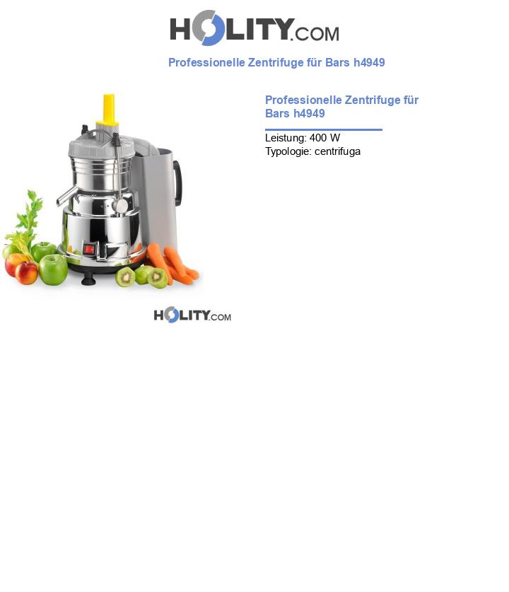 Professionelle Zentrifuge für Bars h4949