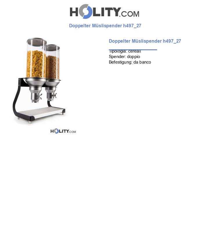 Doppelter Müslispender h497_27