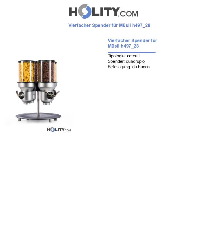 Vierfacher Spender für Müsli h497_28