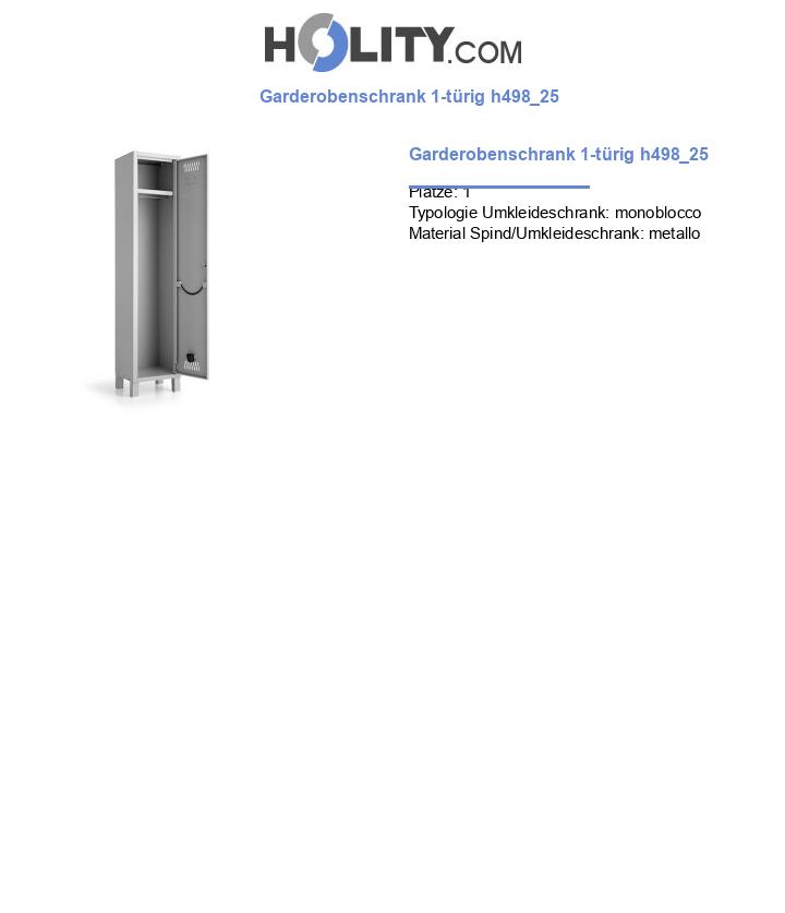 Garderobenschrank 1-türig h498_25