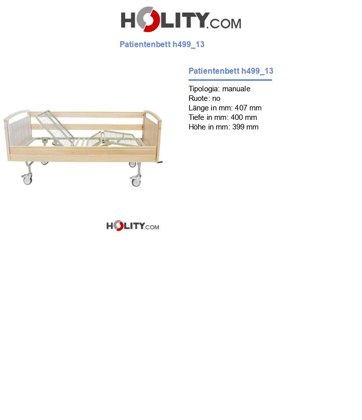 Patientenbett h499_13