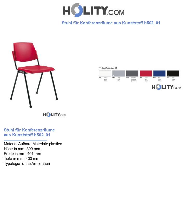 Stuhl für Konferenzräume aus Kunststoff h502_01