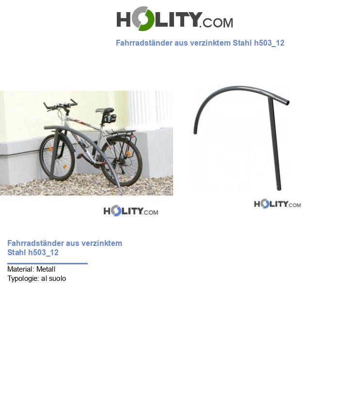 Fahrradständer aus verzinktem Stahl h503_12