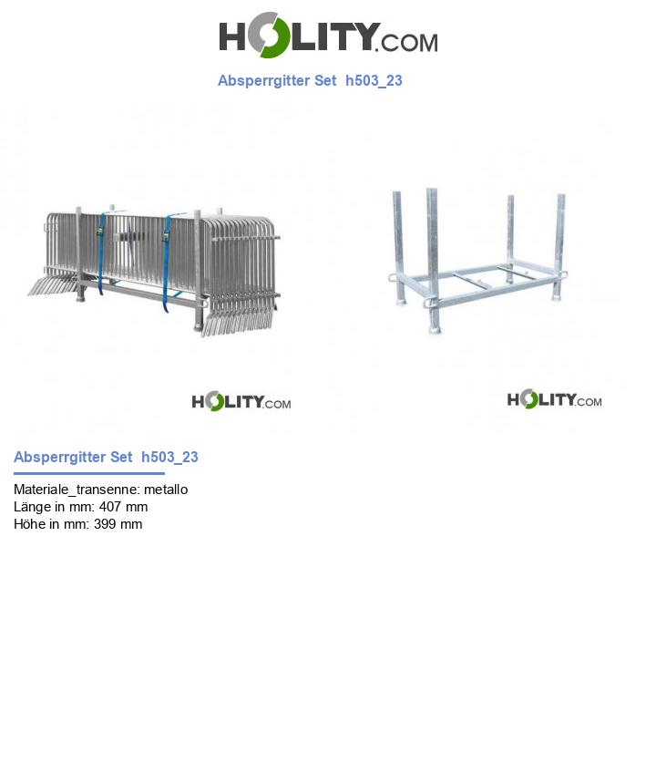 Absperrgitter Set  h503_23