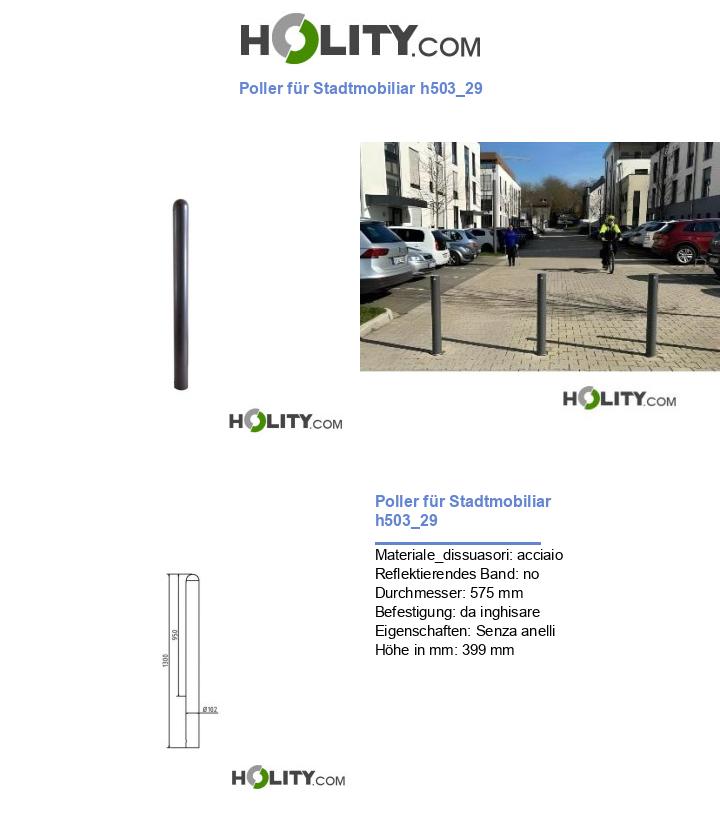 Poller für Stadtmobiliar h503_29