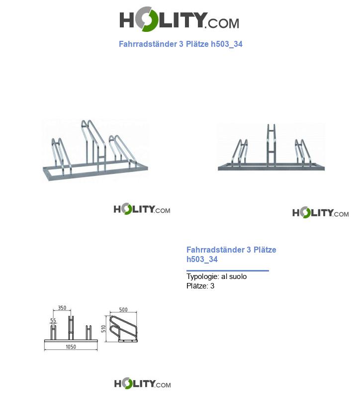 Fahrradständer 3 Plätze h503_34