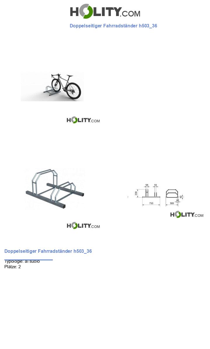 Doppelseitiger Fahrradständer h503_36