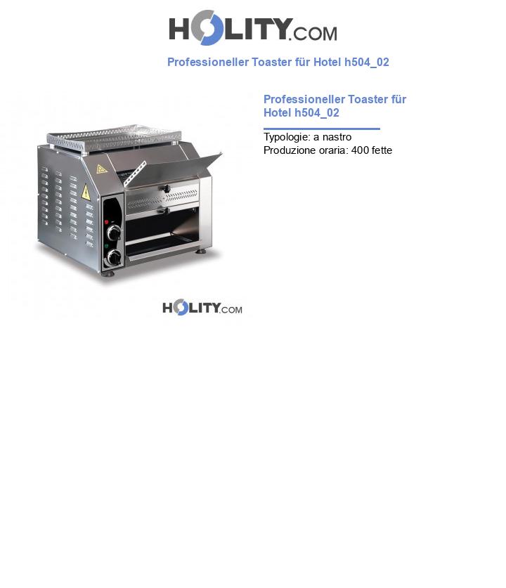 Professioneller Toaster für Hotel h504_02