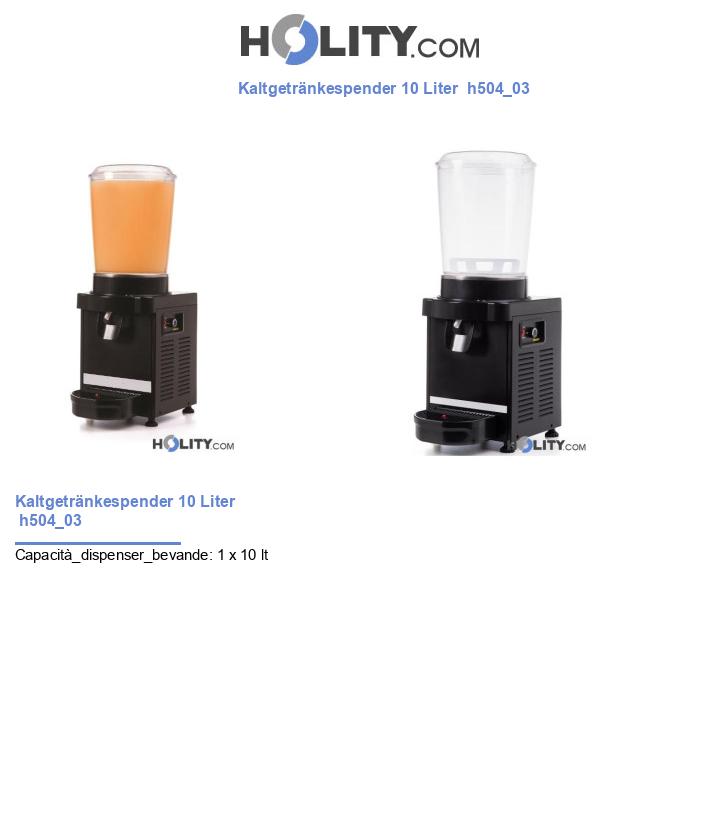 Kaltgetränkespender 10 Liter  h504_03