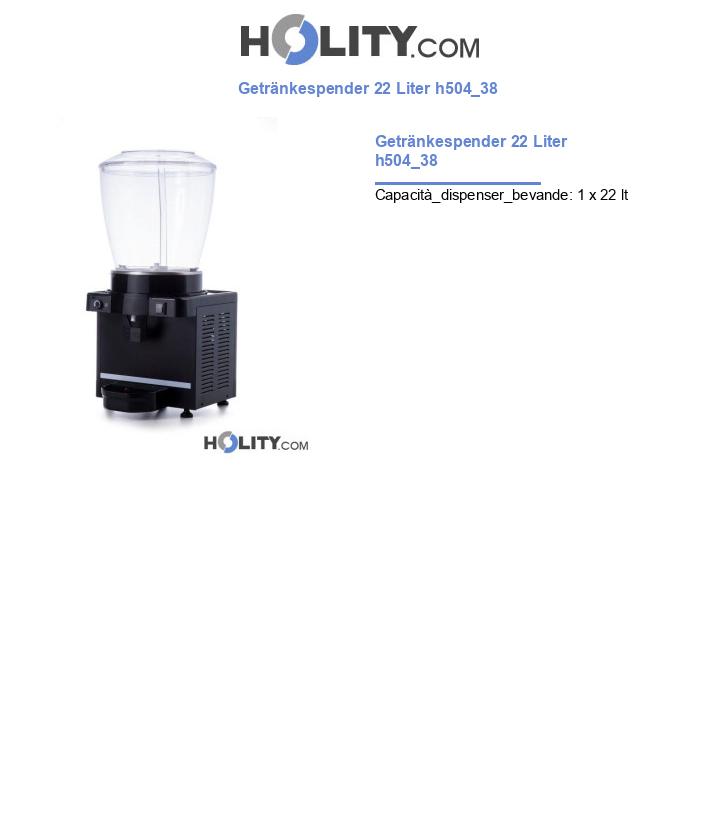 Getränkespender 22 Liter h504_38