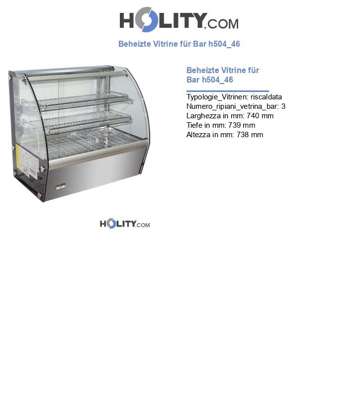 Beheizte Vitrine für Bar h504_46