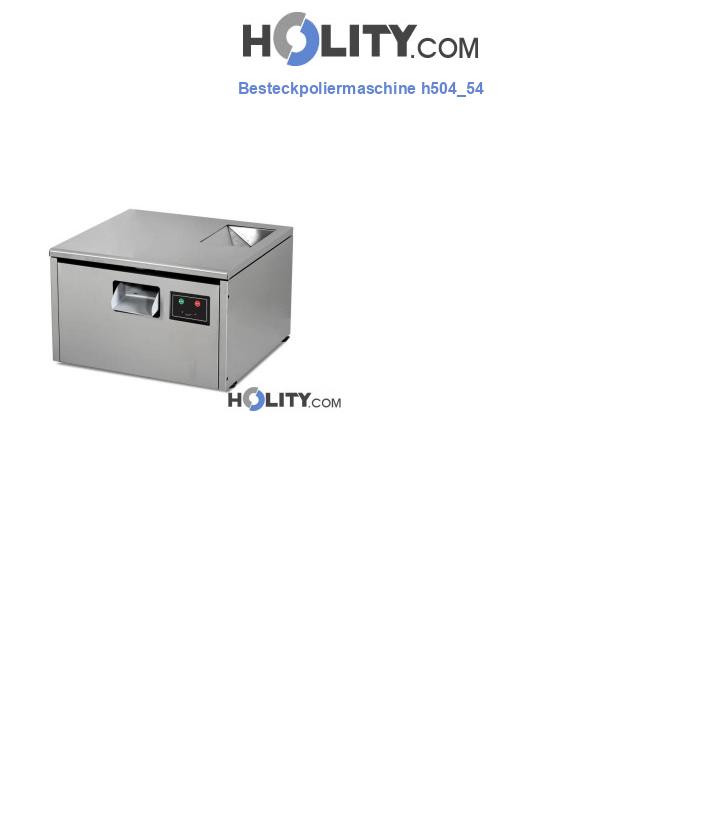 Besteckpoliermaschine h504_54