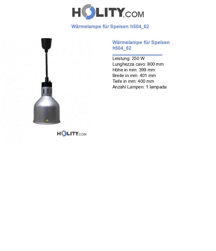 Wärmelampe für Speisen h504_62
