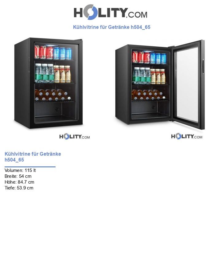 Kühlvitrine für Getränke h504_65