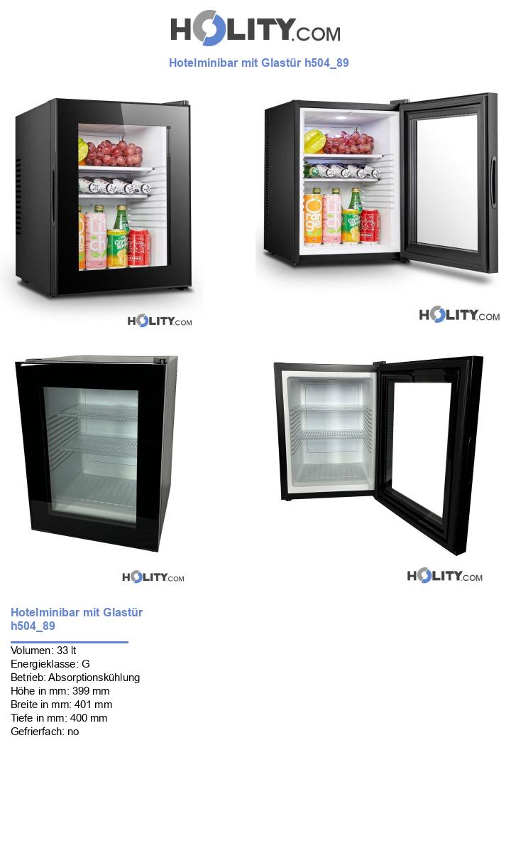 Hotelminibar mit Glastür h504_89